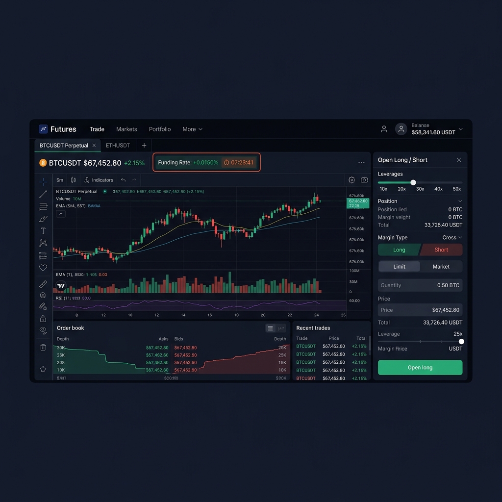 Binance futures funding rate countdown timer