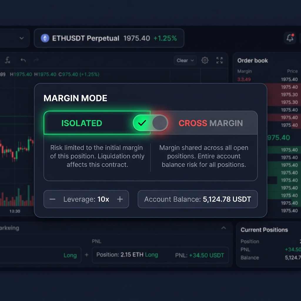 Binance futures isolated vs cross margin mode toggle