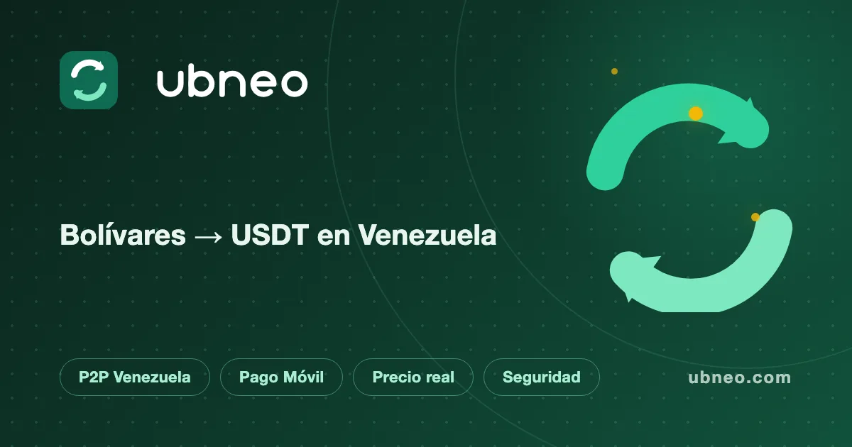 Cómo comprar USDT en Venezuela con bolívares (P2P 2026)