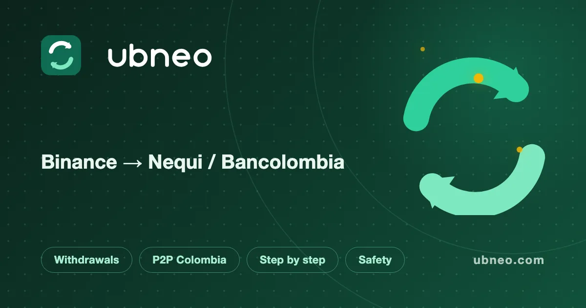 How to Withdraw from Binance to Nequi or Bancolombia (2026)