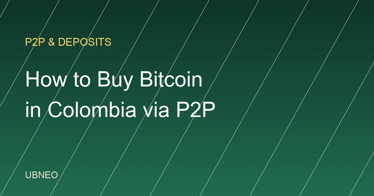 How to Buy Bitcoin in Colombia via P2P (2026 Guide)